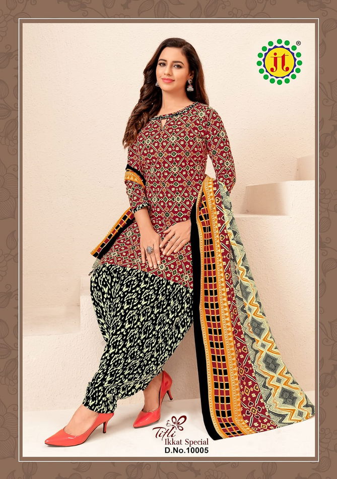 Jt Titli 10 Ikkat Special Casual Daily Wear Wholesale Dress Material Collection 